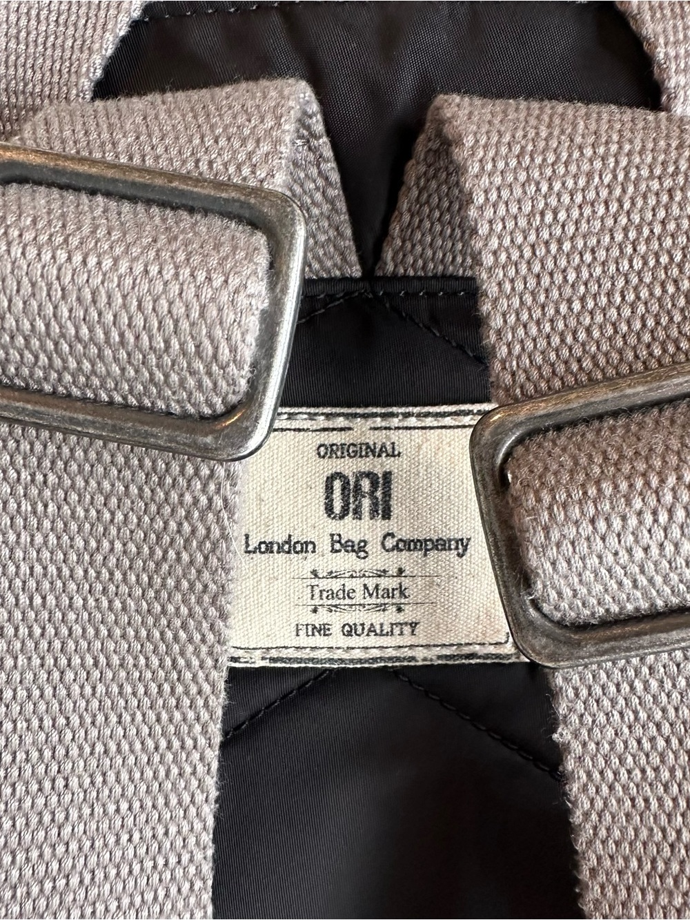 ORI London Pantry Sustainable Nylon Backpack Black Classic Daypack - Picture 2 of 6
